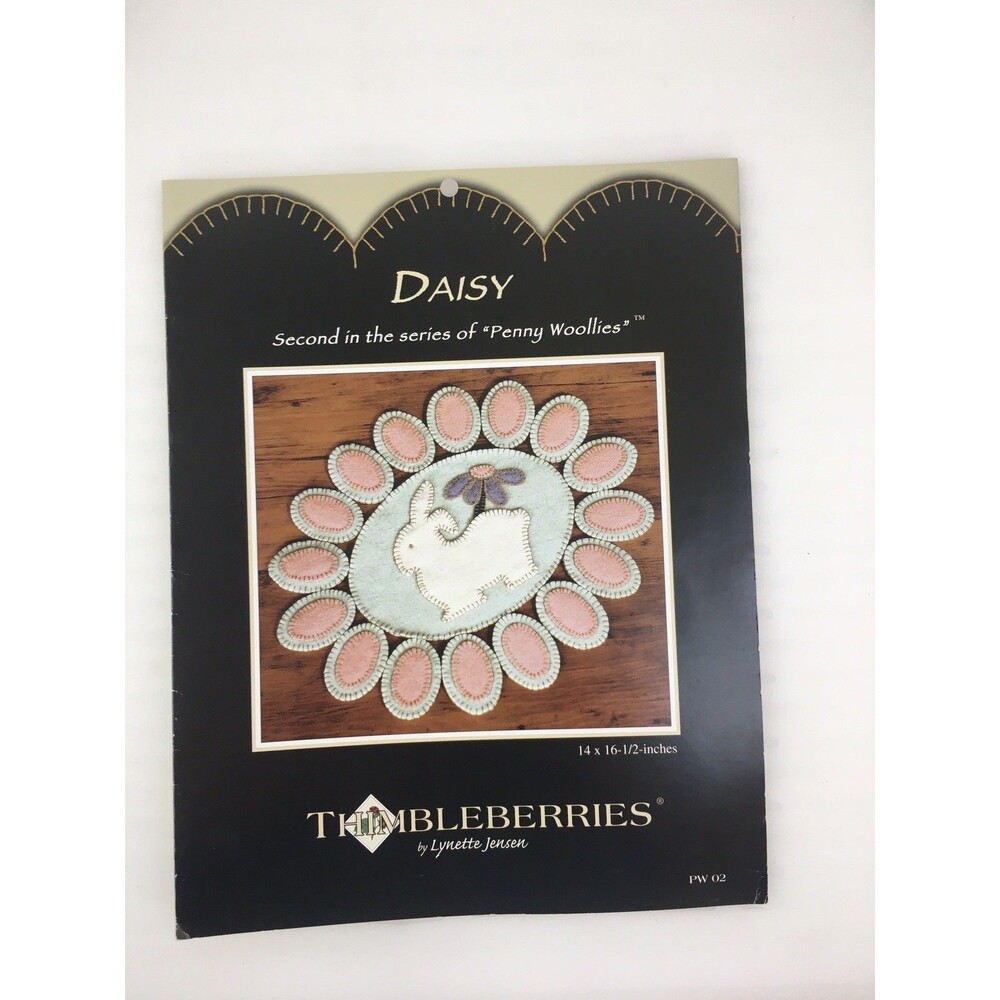 Daisy Bunny  Penny Woolies 14x16.5 Quilting Pattern Vtg Thimbleberries